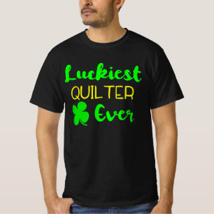 Gelukkig vierkant ooit patricks Day Irish Quilling T-shirt