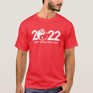 Gelukkig Vietnamees nieuwjaar 2022 T tijgerdierent T-shirt
