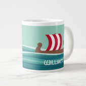 Gelukkig Vikingschip Grote Koffiekop (Voorkant rechts)