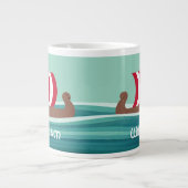 Gelukkig Vikingschip Grote Koffiekop (Voorkant)