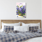 Gelukkig  Violets mand verpakt canvas (Insitu (Slaapkamer))