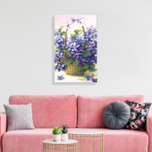 Gelukkig  Violets mand verpakt canvas (Insitu (Woonkamer))