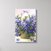 Gelukkig  Violets mand verpakt canvas (Voorkant)