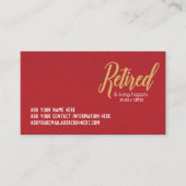 Gelukkig Visitekaartjes in ruste (Voorkant)