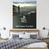 Gelukkig vissen canvas afdruk (Insitu (Slaapkamer))