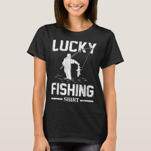 Gelukkig Vissen Grappige Vissers Vis Grafisch T-shirt