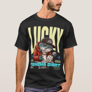 Gelukkig vissershemd t-shirt