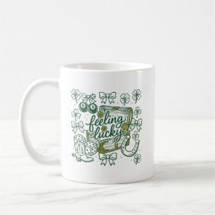 Gelukkig voelend St. Patrick's Day Feestelijke Typ Koffiemok