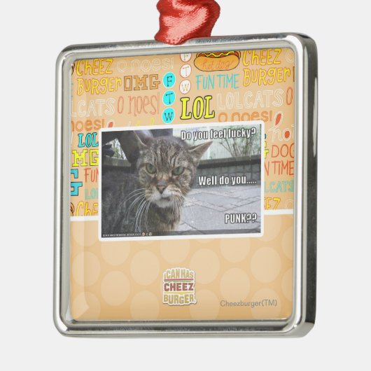 Gelukkig voelt u? metalen ornament (Links)