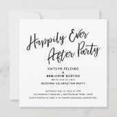 Gelukkig voor altijd Feest Casual Ontvangstscript Kaart (Voorkant)