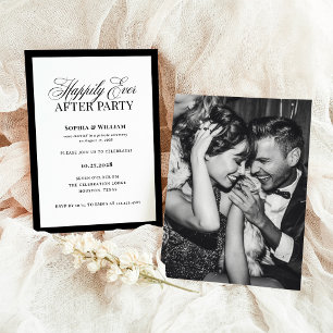 Gelukkig voor Altijd Feest   Elopement Ontvangst Kaart