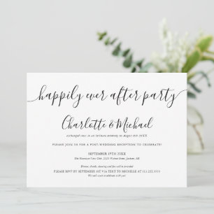 Gelukkig voor Altijd Feest Huwelijk Elopement Kaart