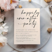 Gelukkig voor altijd feest uitnodiging receptie pa