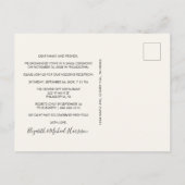 Gelukkig voor altijd feestboog foto bruiloft uitnodiging briefkaart (Achterkant)