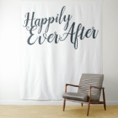 Gelukkig Voor Altijd Moderne Trouw Achtergrond Wandkleed (In situ)
