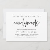 Gelukkig voor altijd na bruiloft brunch viering kaart (Voorkant)