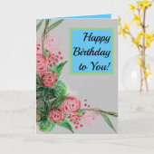 Gelukkig voor je. kaart (Gele Bloem)