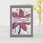 Gelukkig voor je. kaart (Gele Bloem)