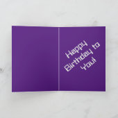 Gelukkig voor je. kaart (Binnen)