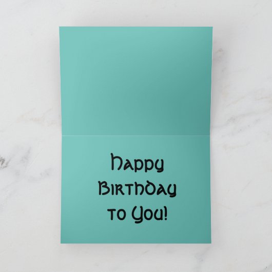 Gelukkig voor je. kaart (Binnen)