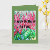 Gelukkig voor je. kaart (Gele Bloem)