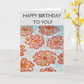 Gelukkig voor je. kaart (Gele Bloem)