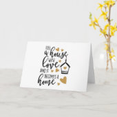 GELUKKIG VOOR 'JOU' EN JE 'NIEUWE THUIS' KAART (Gele Bloem)