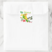 Gelukkig voor jullie. vierkante sticker (Tas)