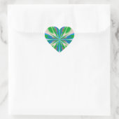 Gelukkig Voorjaar Hart Sticker (Tas)