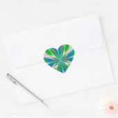 Gelukkig Voorjaar Hart Sticker (Envelop)