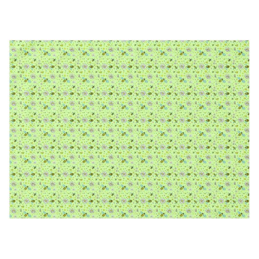 gelukkig voorjaar tafelkleed (Voorkant (Horizontaal))