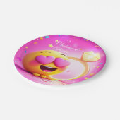 Gelukkig voorstel papieren bordje (Gekanteld)