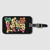 Gelukkig vorige week van schoolleraren leerlingen  bagagelabel (Voorkant (horizontaal))