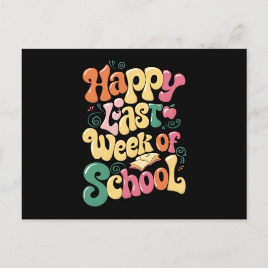 Gelukkig vorige week van schoolleraren leerlingen  briefkaart (Voorkant)