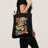 Gelukkig vorige week van schoolleraren leerlingen tote bag (Dichtbij)