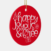 Gelukkig, Vreugdevol & Gratis Ornament voor Sober  (Rechts)