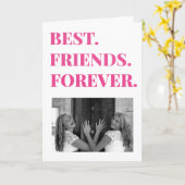Gelukkig vriend-versary vriendschapsfoto kaart (Gele Bloem)