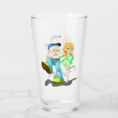 Gelukkig Vrienden Glas (Achterkant)