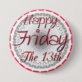 Gelukkig vrijdag de 13de Button van de Superstitio (Voorkant)
