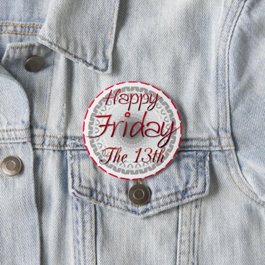 Gelukkig vrijdag de 13de Button van de Superstitio (In situ)