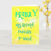 Gelukkig vrijdag! kaart (Gele Bloem)