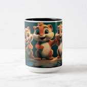 Gelukkig vrijdag! tweekleurige koffiemok (Center)