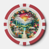 Gelukkig vrijgezellenfeest poker chips (Voorkant)