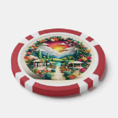 Gelukkig vrijgezellenfeest poker chips (Enkel)