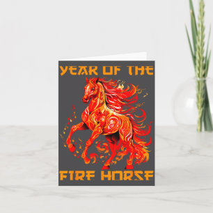 gelukkig vuur jaar maan jaar nieuw paard Chinees P Kaart