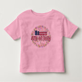 Gelukkig vuurwerk op 4 juli Toddler Ringer T-Shirt (Voorkant)