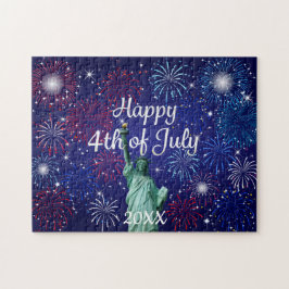 Gelukkig vuurwerk van 4 juli legpuzzel