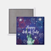 Gelukkig vuurwerk van 4 juli magneet (Voorkant / Achterkant)