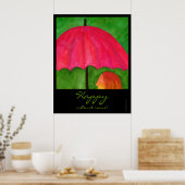 Gelukkig wanneer het Poster regent (Keuken)