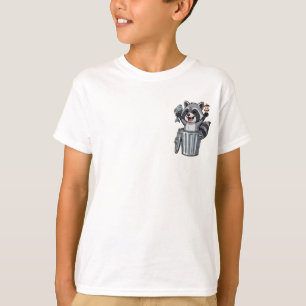 Gelukkig Wasbeer Afvalbak Schat Kinderen T-shirt